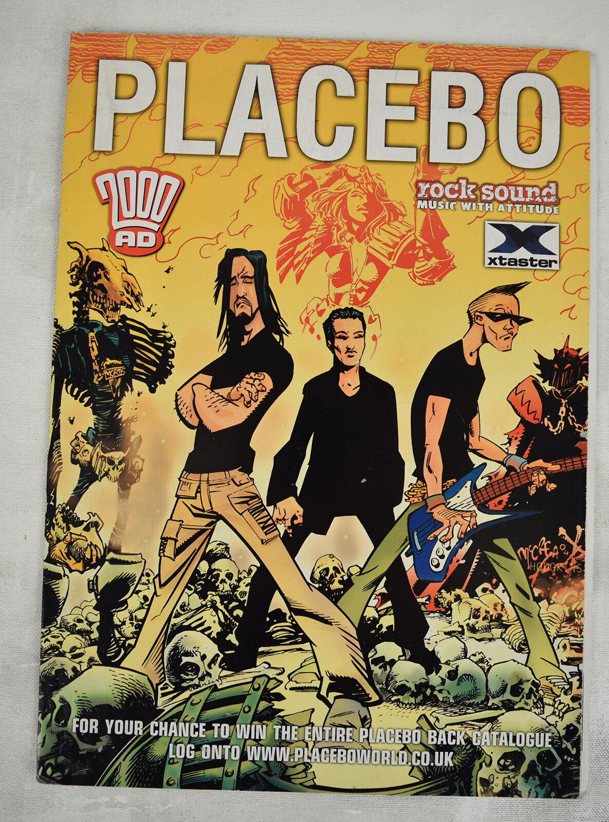 2000 AD Placebo 1 2004 Judge Dredd Band Poster