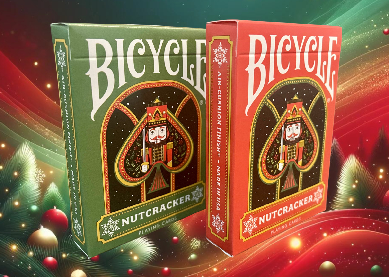 Nutcracker Bicycle Playing Cards - 2 Deck Set