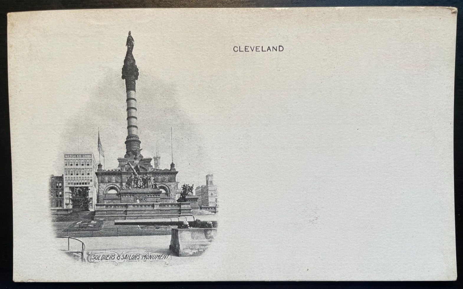 Vintage Postcard 1901-1907 Soldiers & Sailors Monument, Cleveland, Ohio (OH)