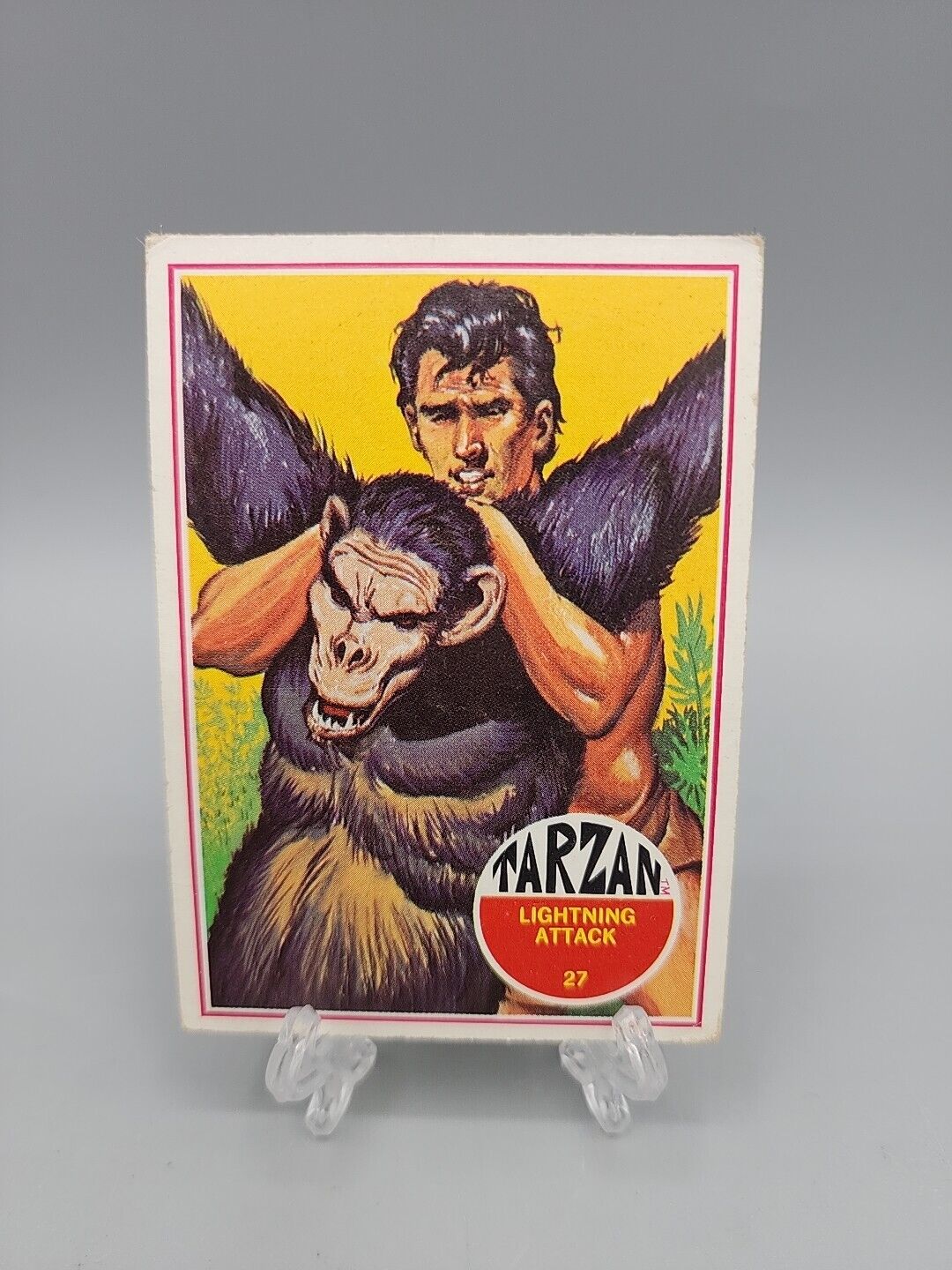Tarzan 1966 Philadelphia #27 Lightning Attack Trading Card