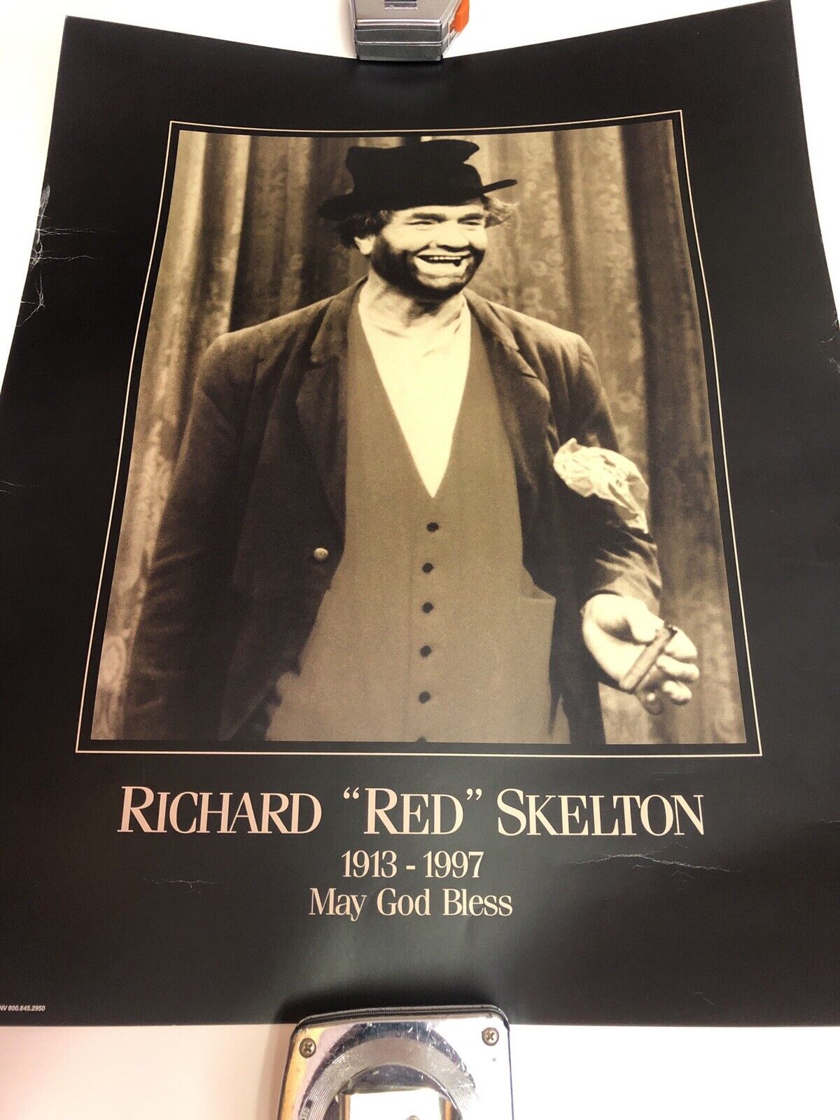 vintage poster Richard Red Skelton May God Bless 1913-1997  Fine Art Publishing