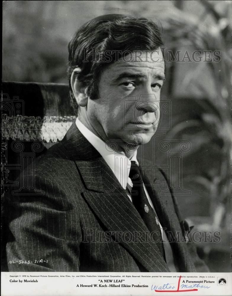1970 Press Photo Actor Walter Matthau in \