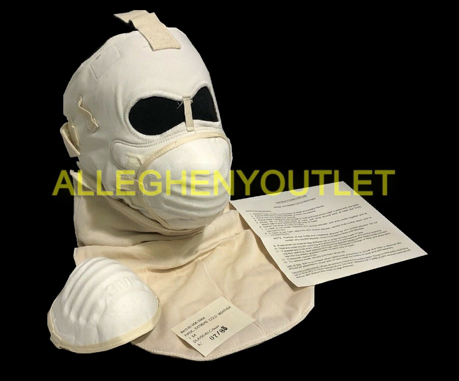 US MILITARY SURPLUS EXTREME COLD WEATHER FACE MASK w/ FILTERS 