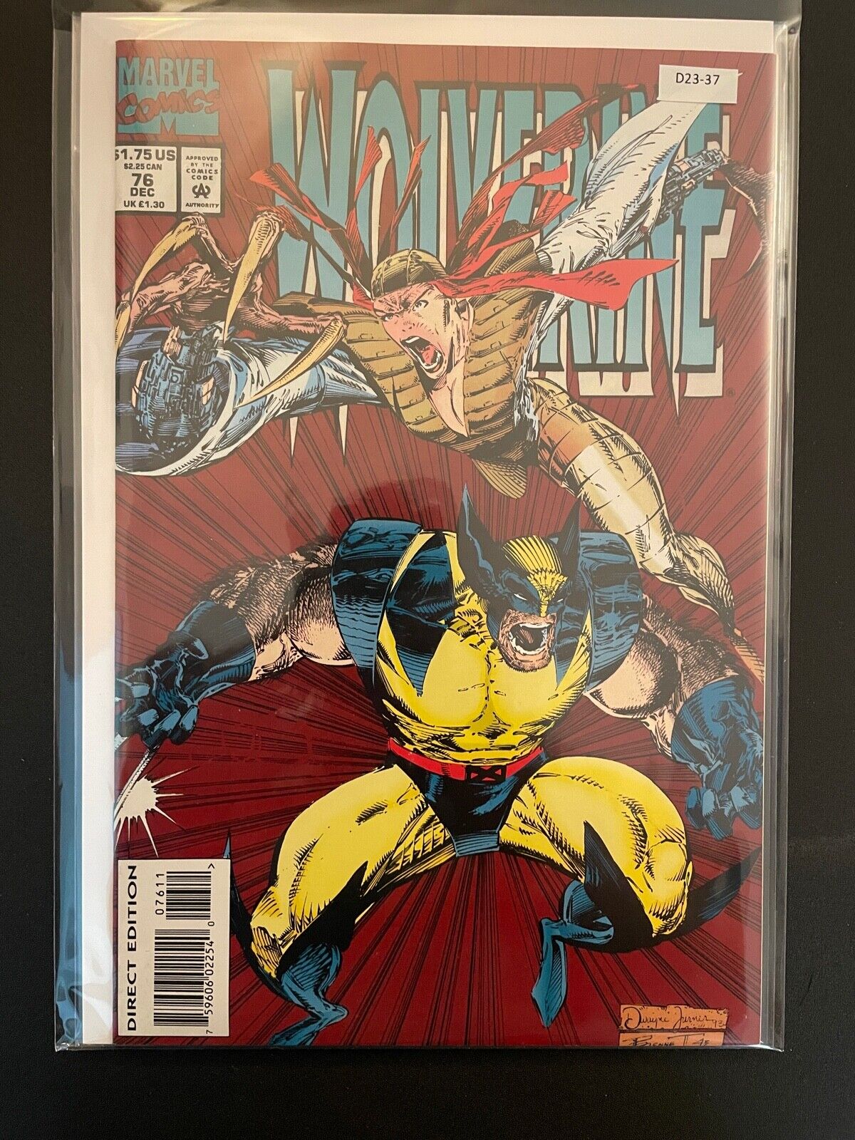 Wolverine 76 High Grade Marvel Comic Book D23-37