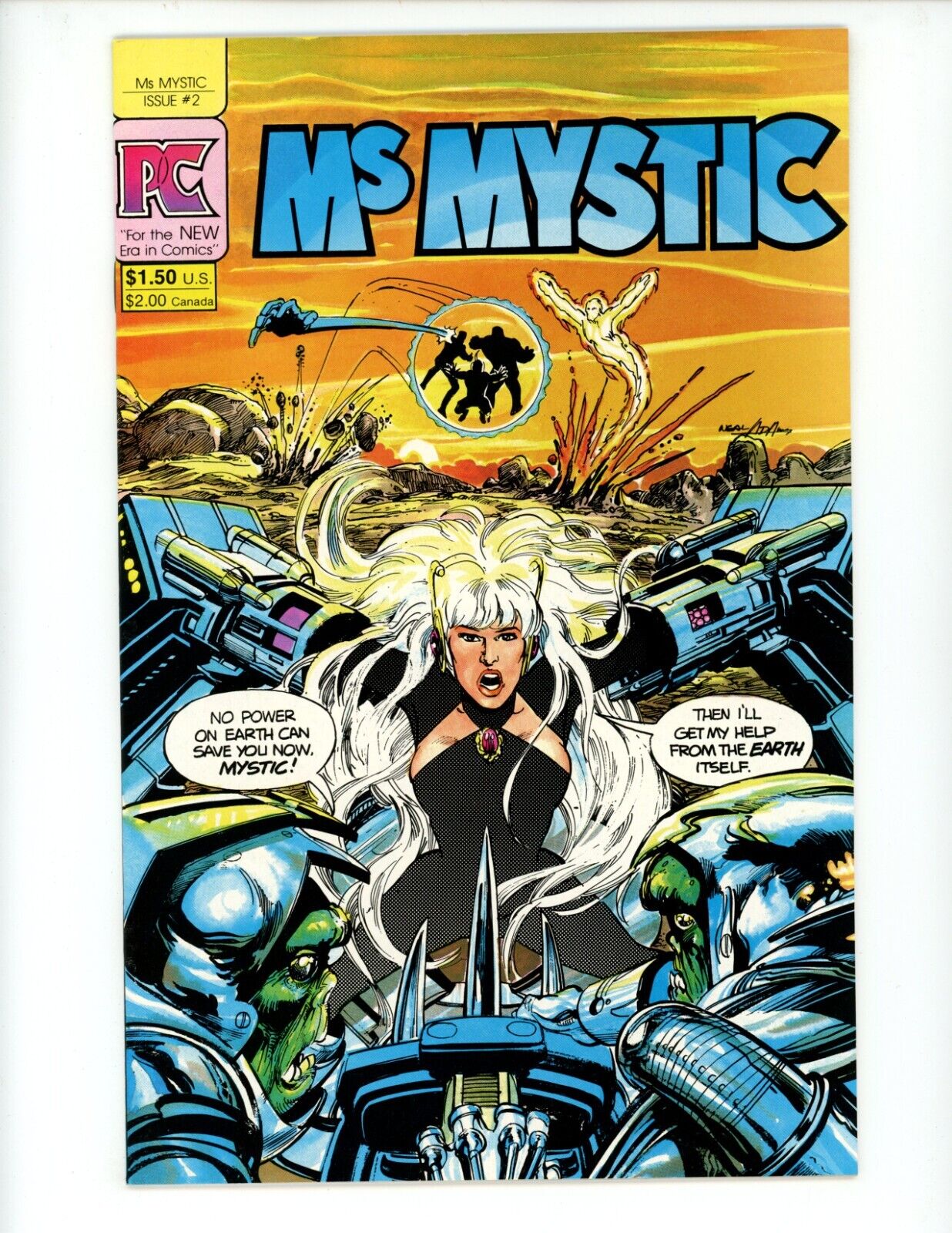 Ms Mystic #2 Comic Book 1984 NM- Neal Adams Continuity Comics