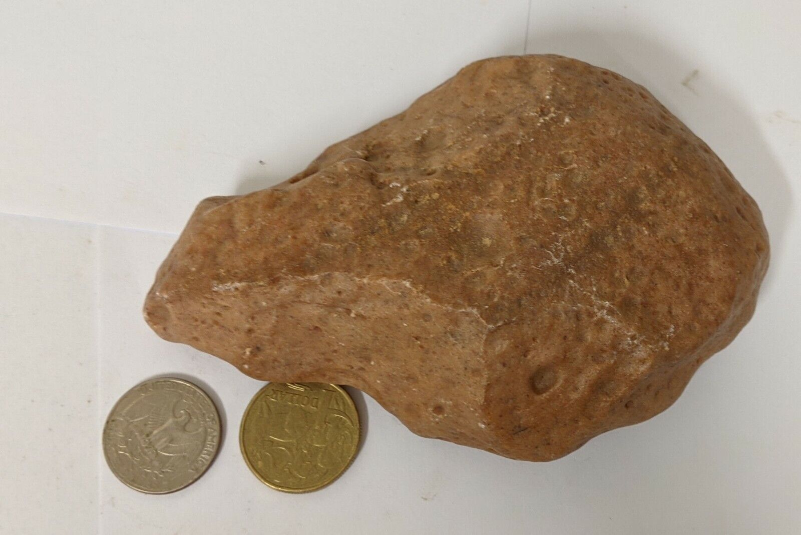 Paleolithic 300,000 Year Old HOMO ERECTUS Man Stone HAND AXE (#L7723)