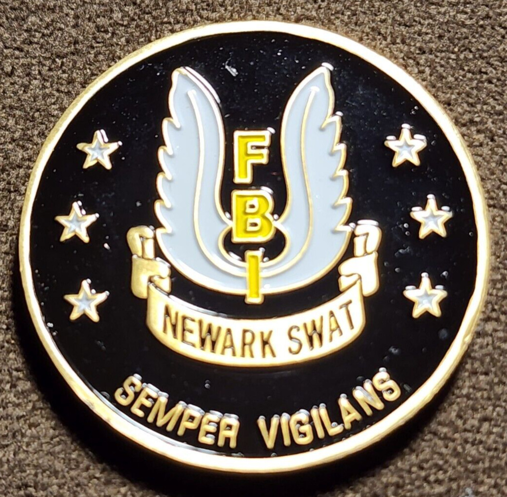 FBI Newark New Jersey SWAT Challenge Coin