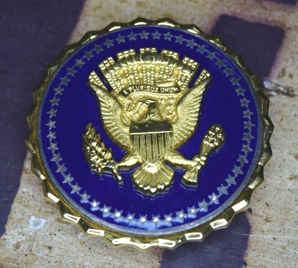 RARE Authentic Presidential Service Badge Blackinton Numbered Ronald Reagan era