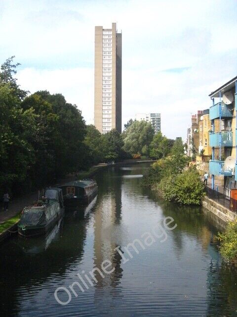 Photo 6x4 The Grand Union Canal at Kensal Town The tall building is Erno  c2011