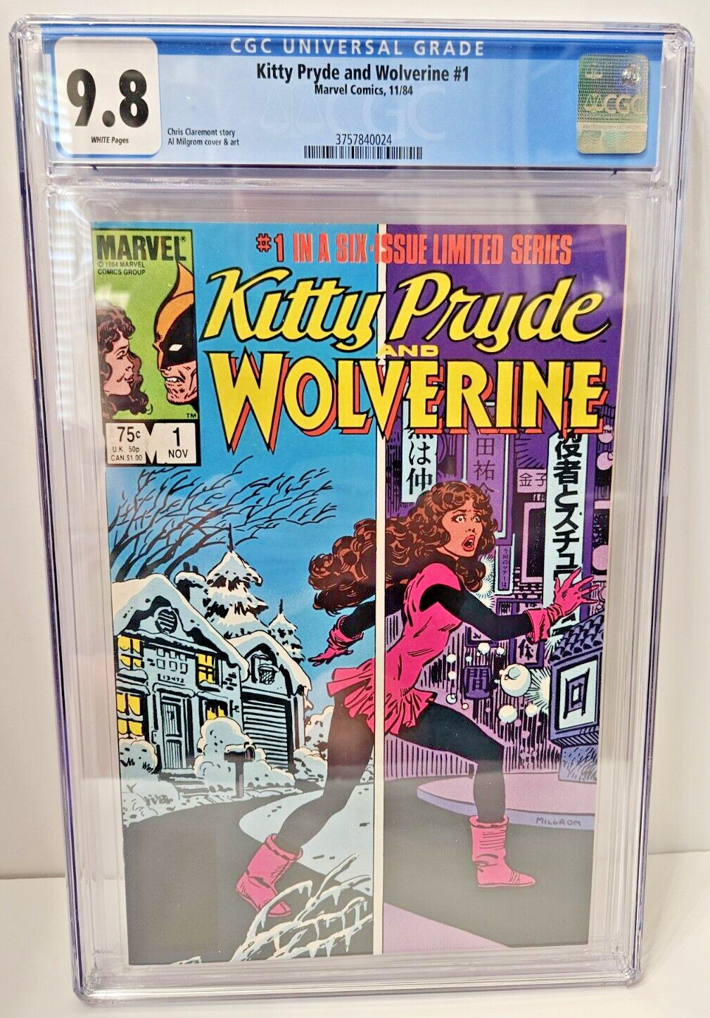 CGC 9.8 Kitty Pryde and Wolverine #1 Claremont Milgrom Marvel Comics 1984