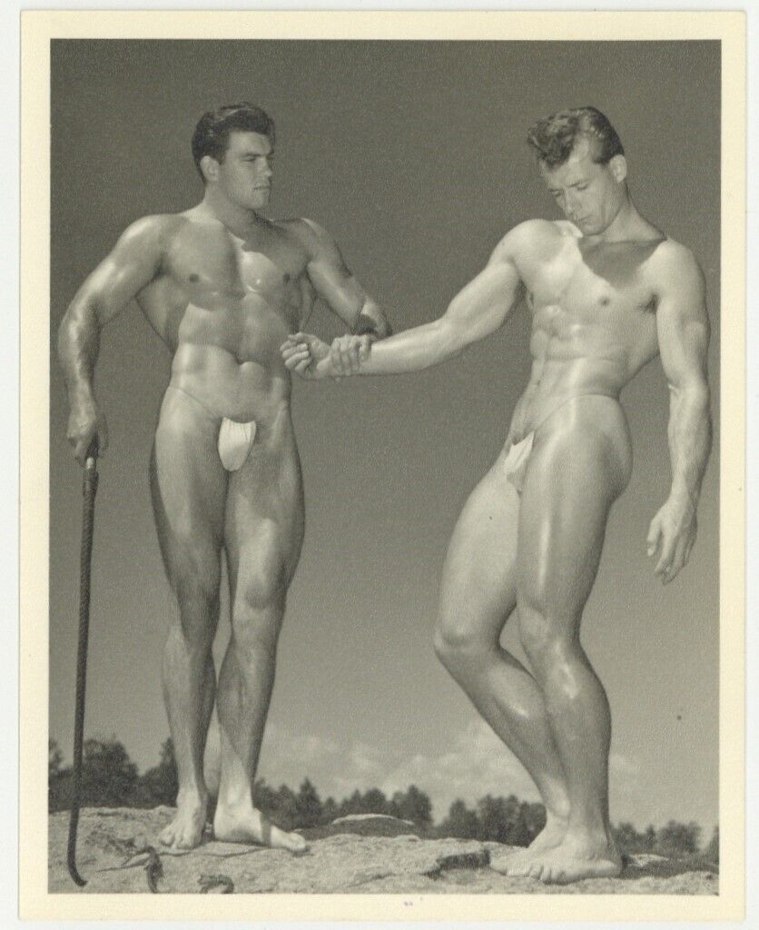 Phil Lambert & Keith Lewin WPG Don Whitman Beefcake Gay Physique Photo Q7938