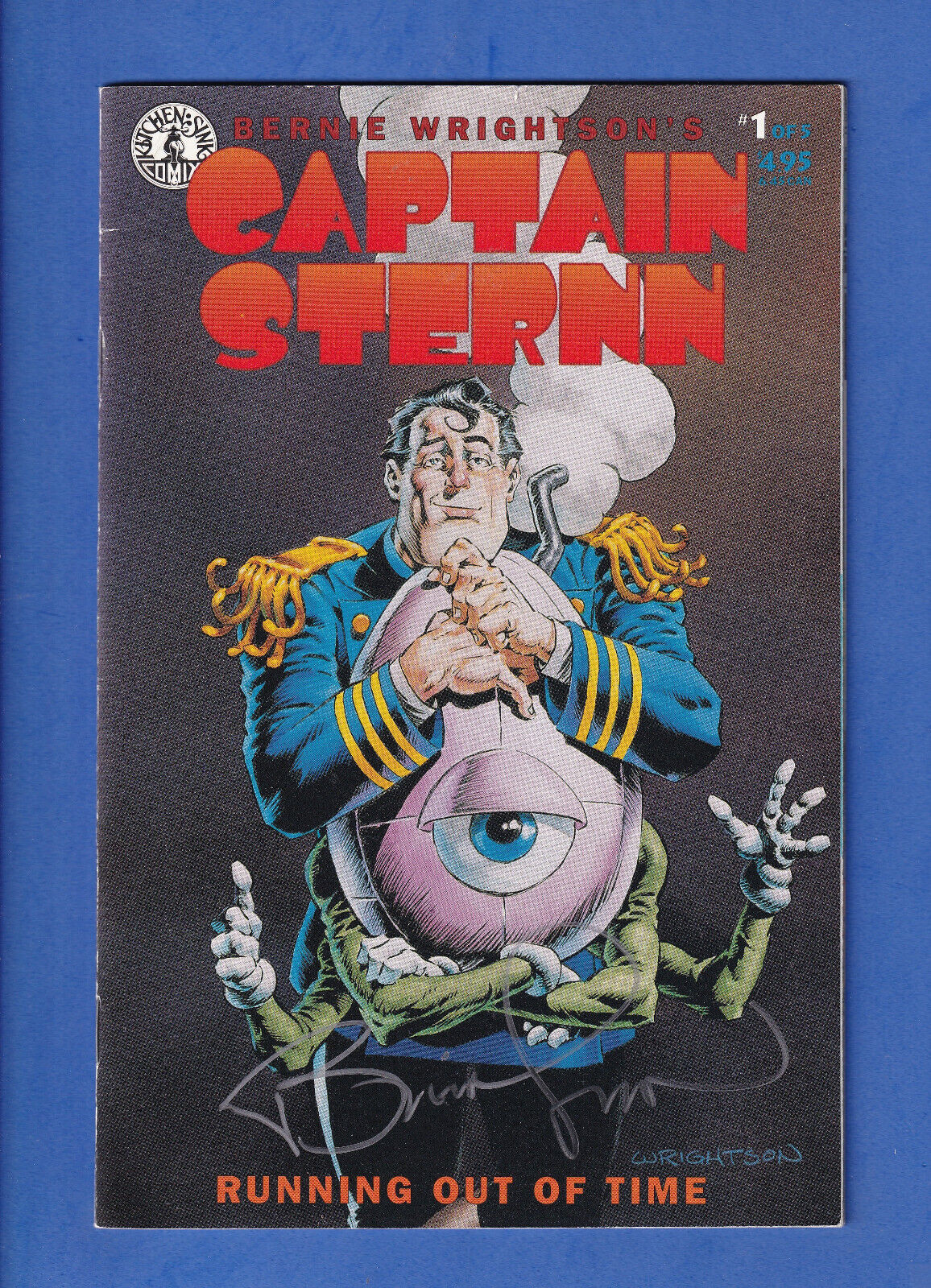 Captain Sternn #1 Bernie Wrightson Signed 1993 Kitchen Sink Press