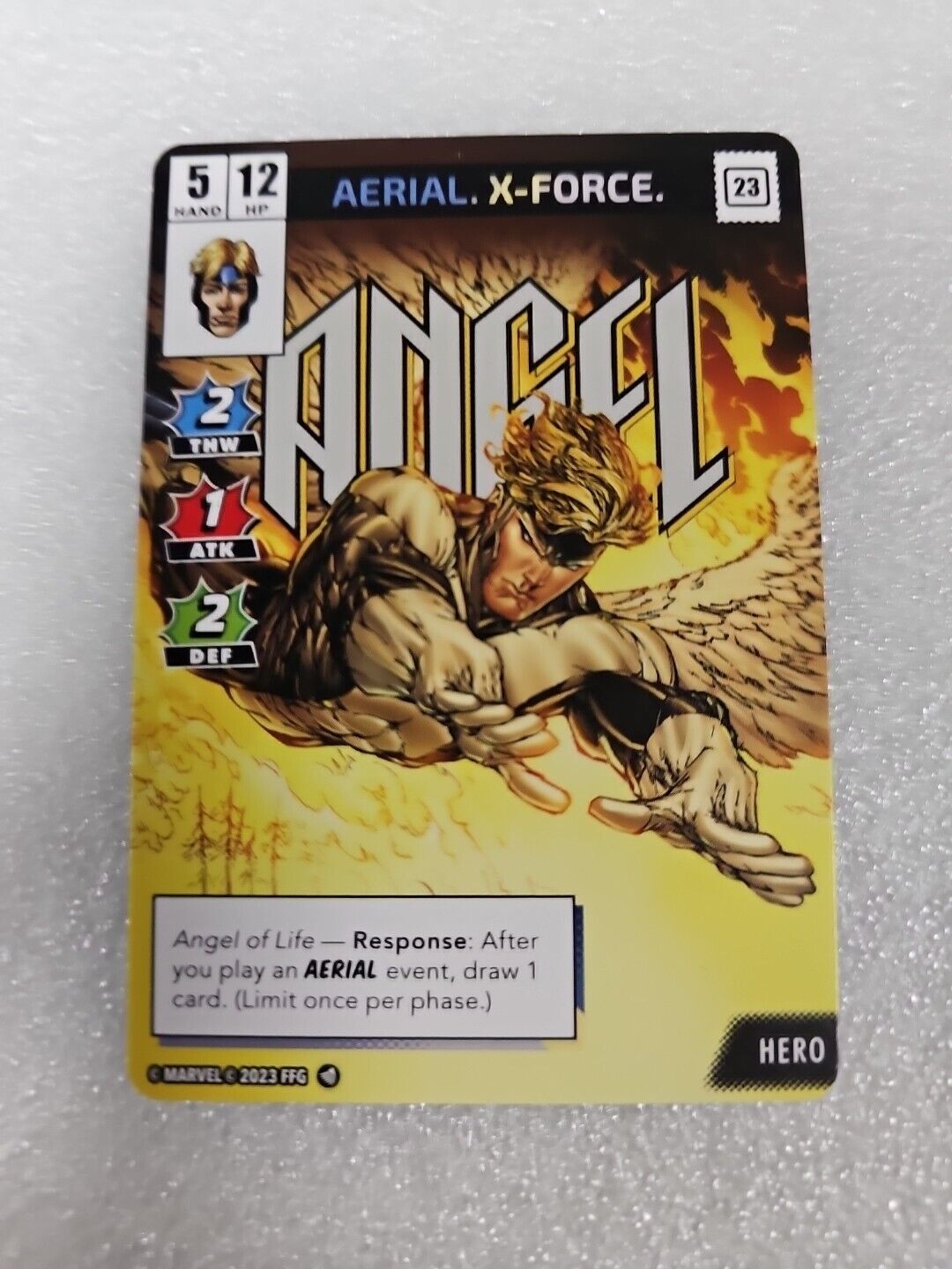 Marvel Champions Next Evolution Promo Card Alternative Art Angel Archangel