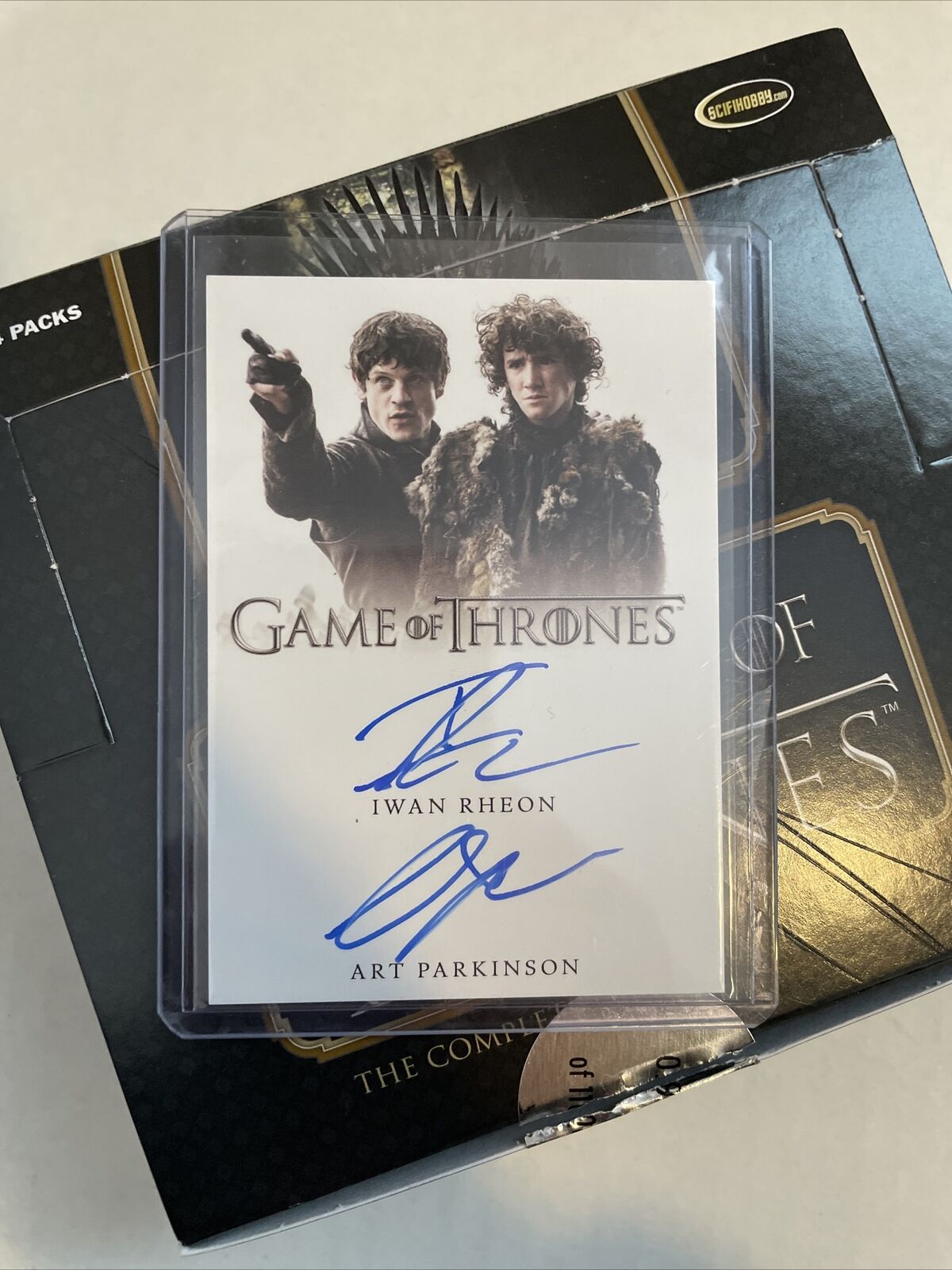 Game of Thrones Complete Series Iwan Rheon Art Parkinson Dual autograph Bolton