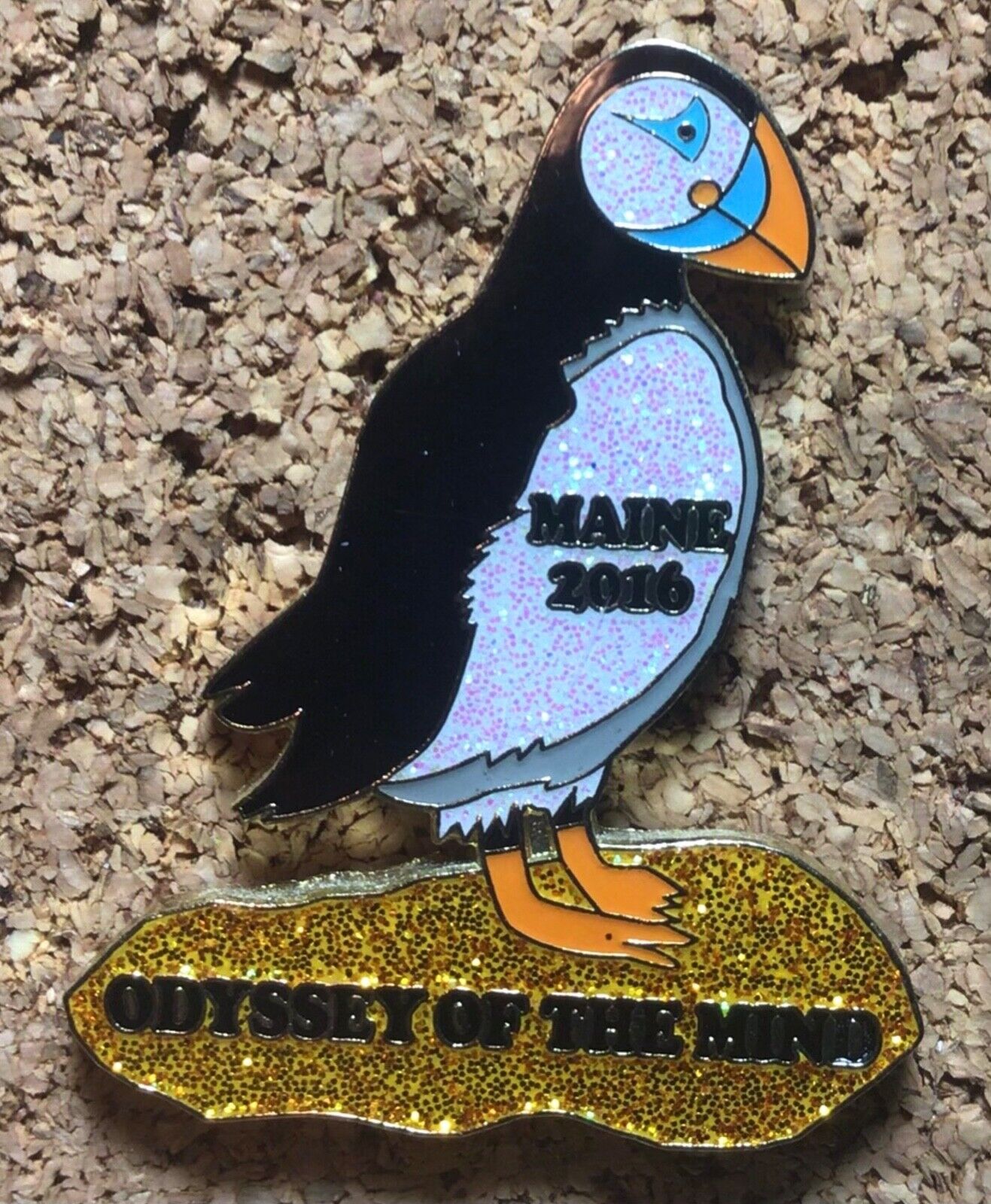 Maine 2016 Odyssey of the Mind World Finals Pin - Sparkling Penguin