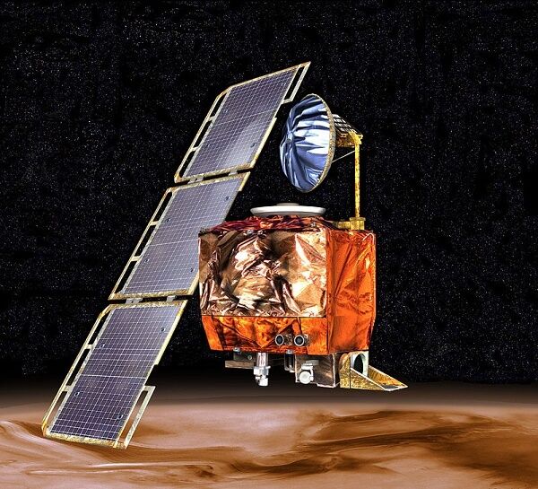 Mars Climate Orbiter NASA JPL Spacecraft Wood Model Replica Small 