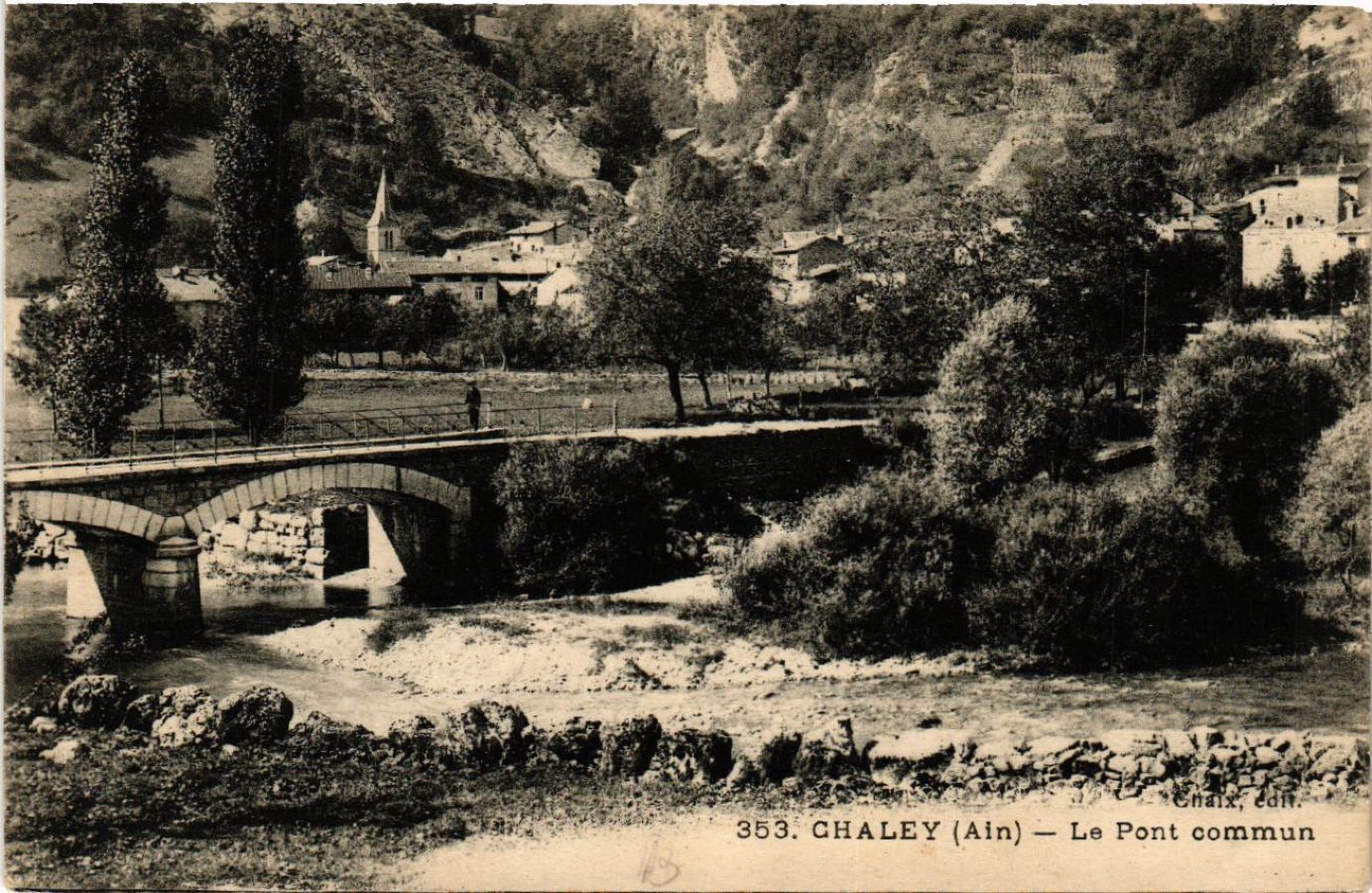 CPA CHÉLEY Le Pont Commun (486190)