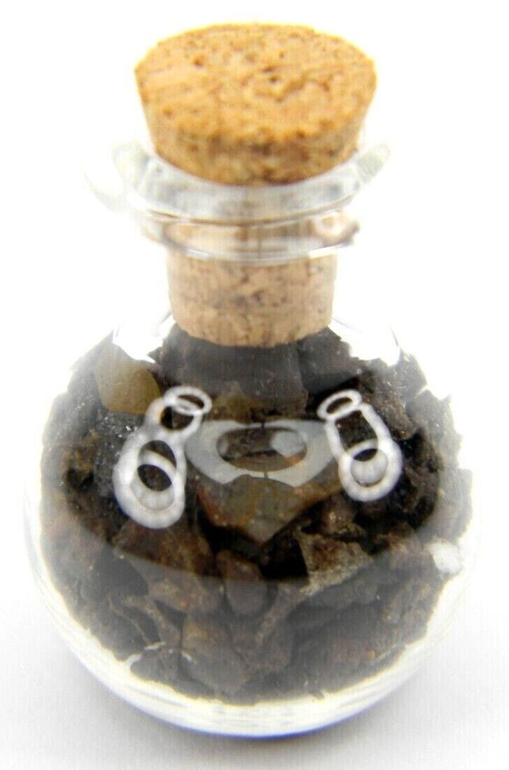 Seymchan IIE Iron/ Pallasite PMG Meteorite Russia Small Fragments in 2 ml Bottle