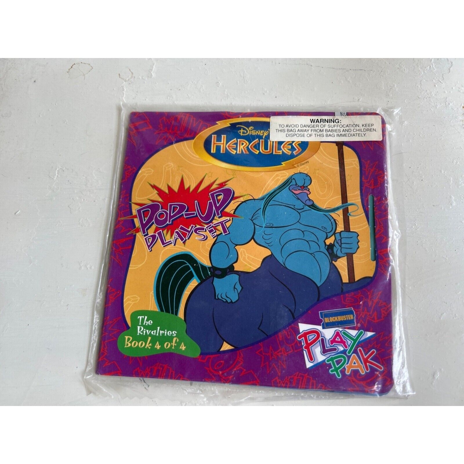 Disney Hercules Blockbuster Play Pak Pop UP Playset The Rivalries Book 4 of 4
