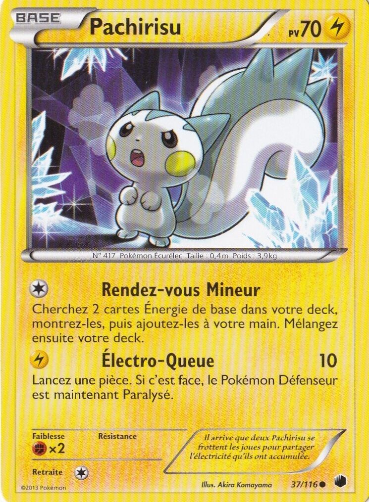 Pachirisu - N&B:Plasma Glaciation - 37/116 - French Pokemon Card