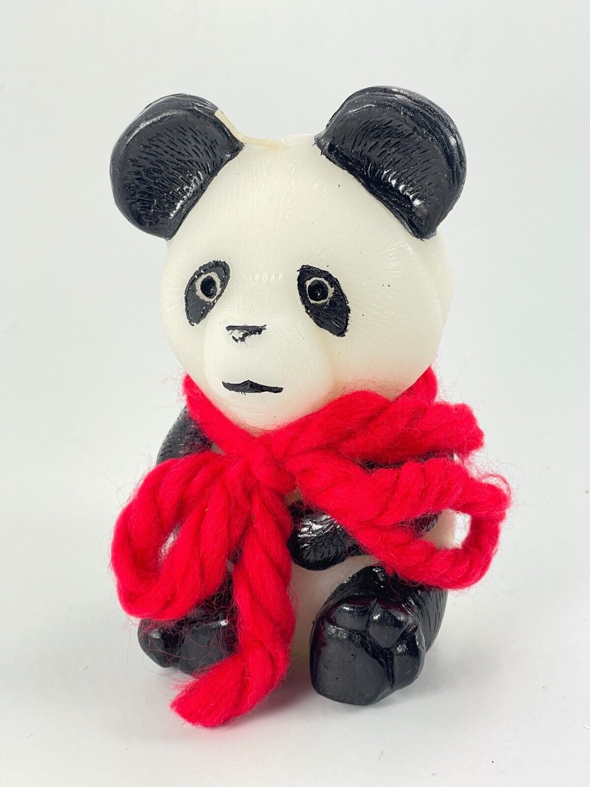 Vintage Japan Hallmark Panda Bear Candle Christmas Decor Figurine 5.25\
