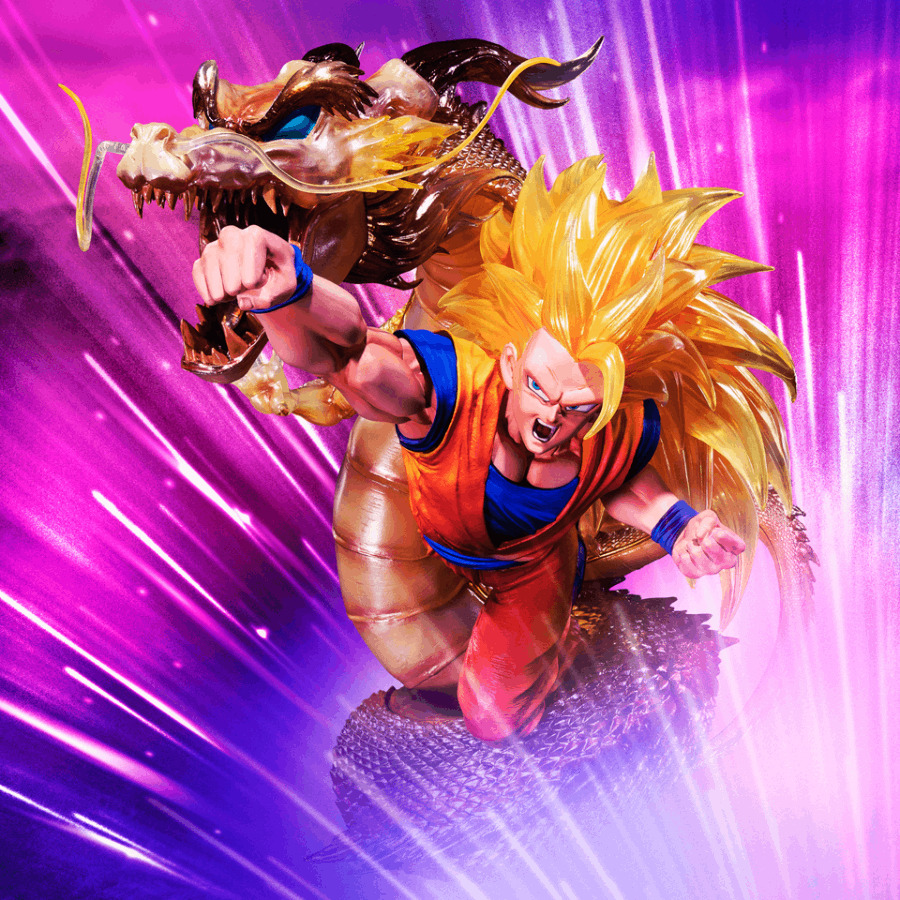 Super Saiyan 3 Son Goku Dragon Fist Explosion NYCC 2023 FiguartsZero Statue