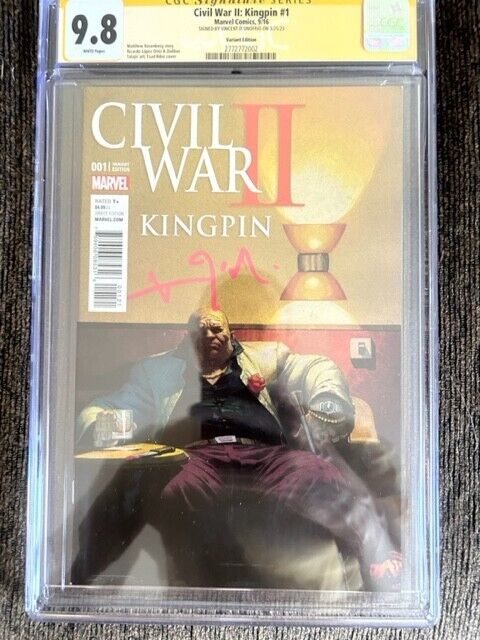 Civil War II: Kingpin #1 - CGC SS 9.8 Vincent D'Onofrio