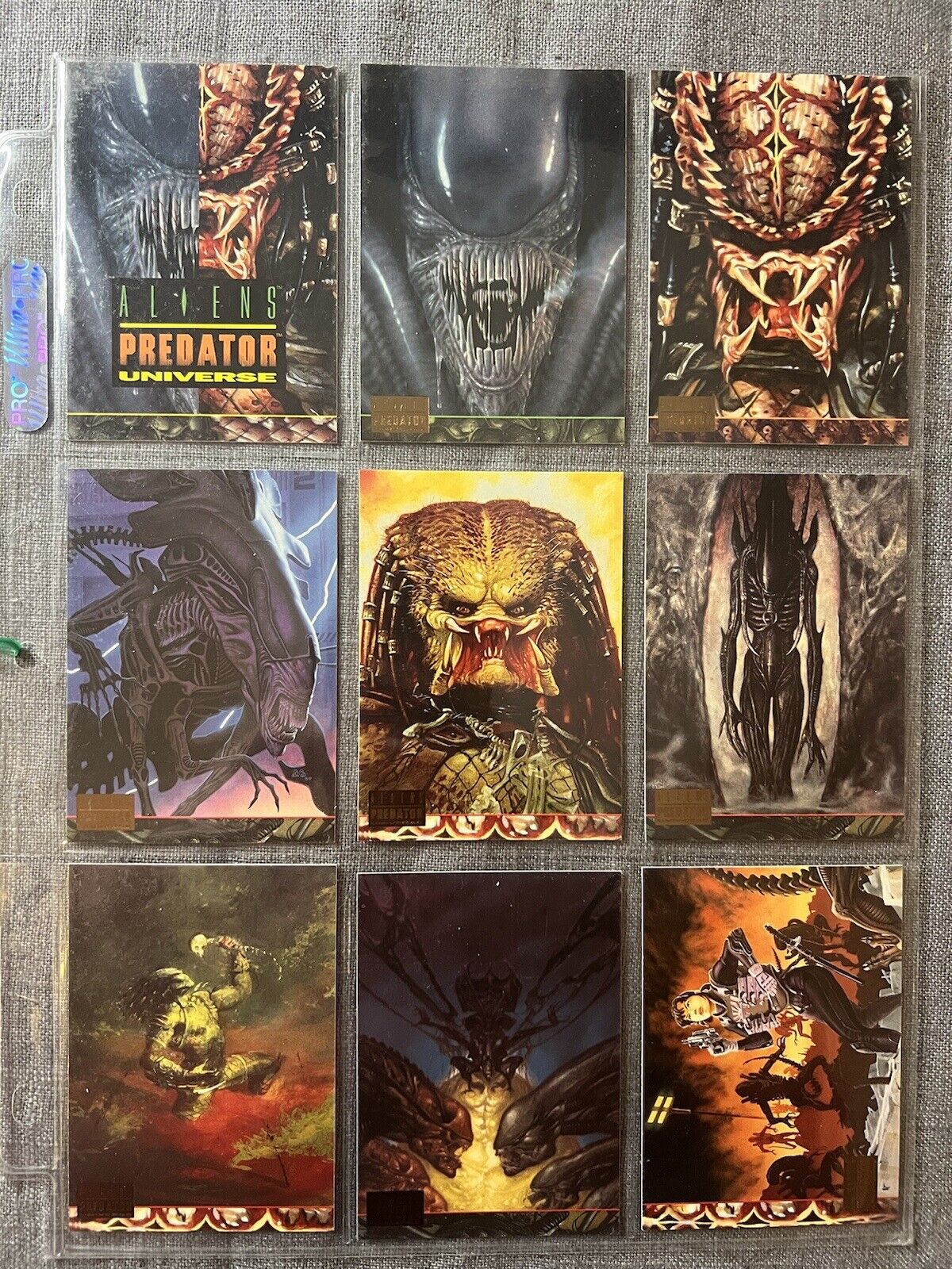 1994 Topps Aliens/Predator Universe Complete Base Card Set Of 72 Cards NM