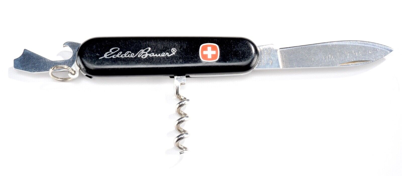 Vintage 1980's Eddie Bauer Wenger Swiss Army Knife Black