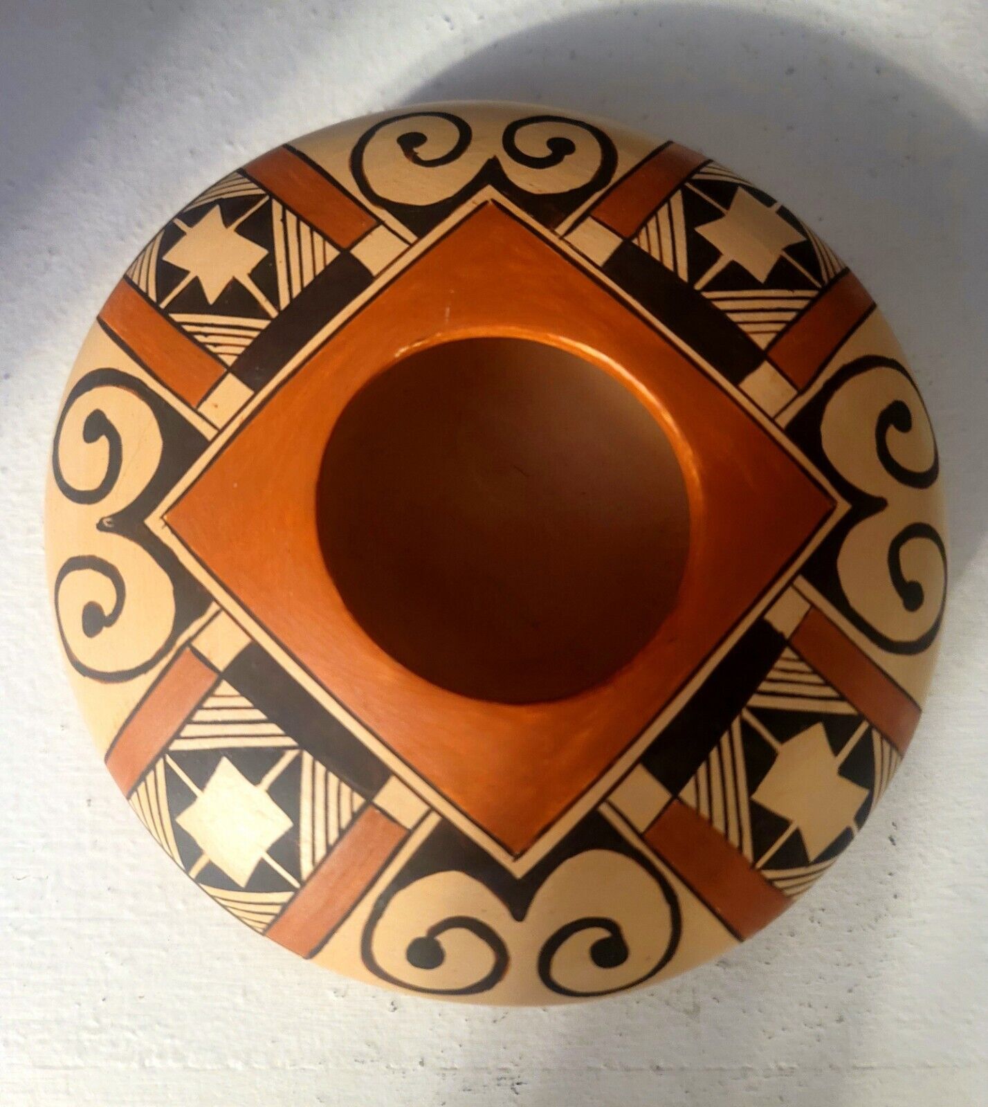  Hopi Art Pottery Polychrome SMALL pottery Signed Miriam Nampeyo 5.5' x 3.5'