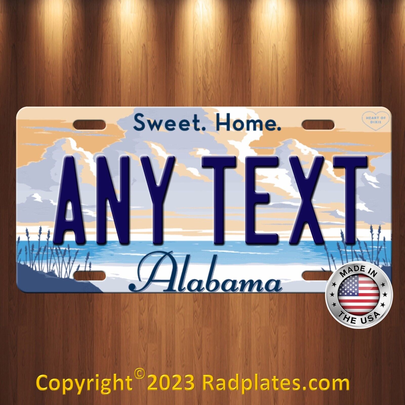 ALABAMA Sweet Home Custom Vanity Personalized ANY TEXT Aluminum License Plate A