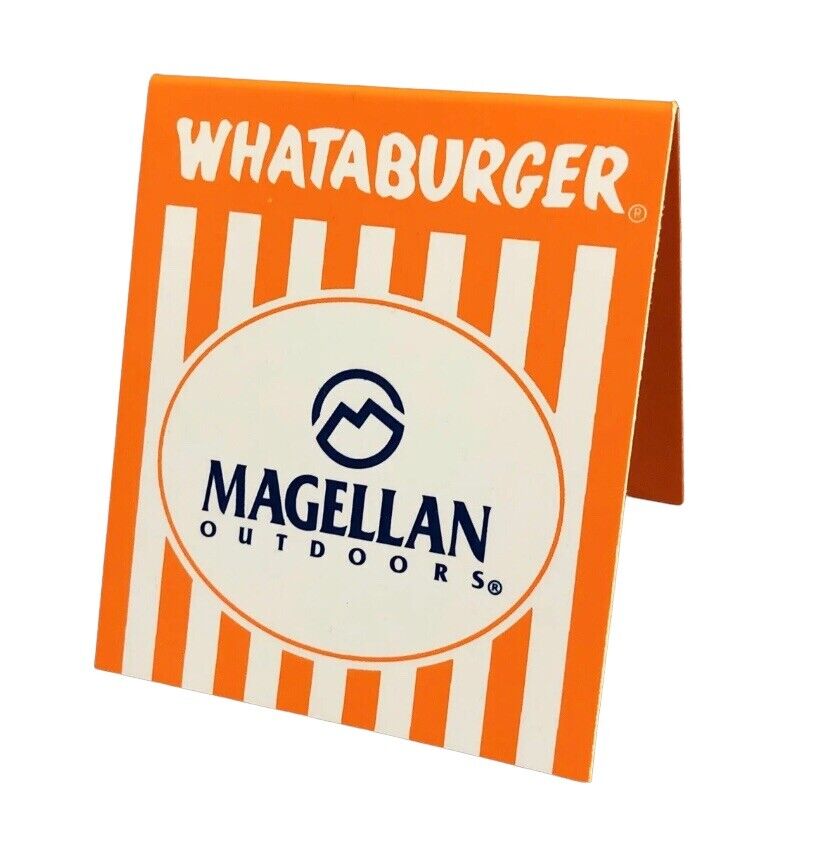 Whataburger X Magellan table tent Rare Collab Limited Edition