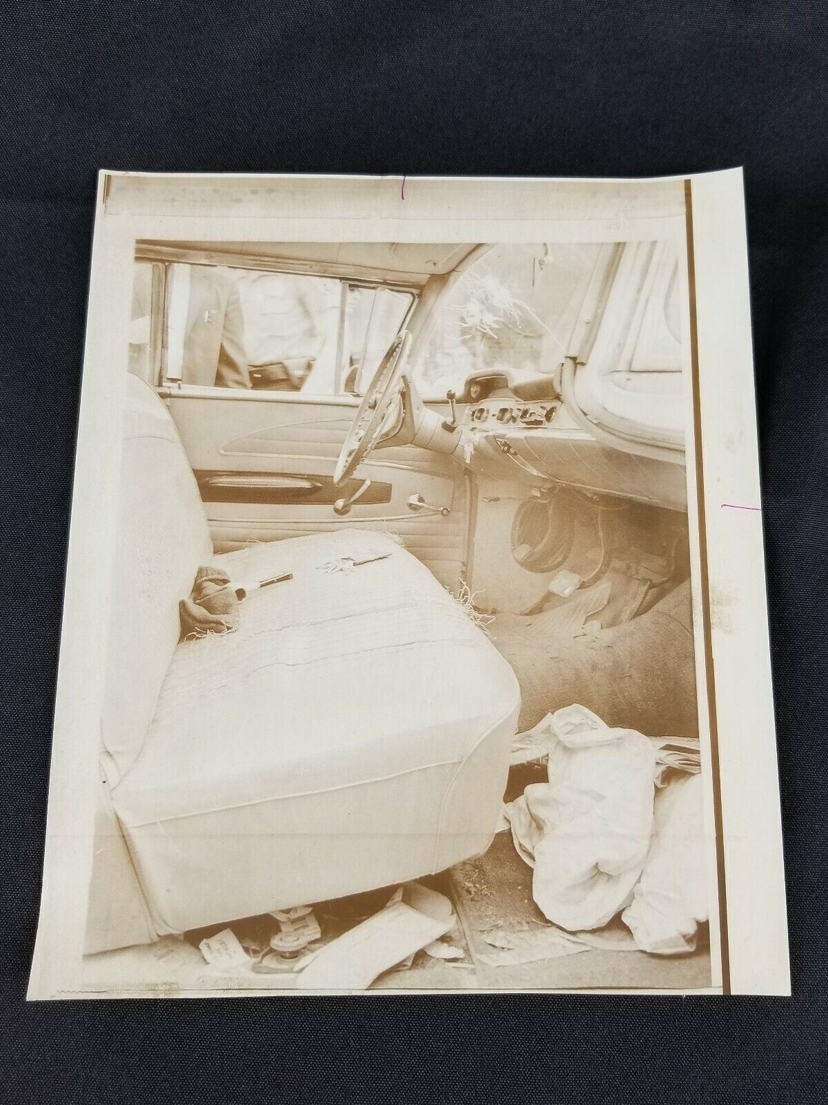Vintage George Lincoln Rockwell Automobile Murder Scene 1967 Wire Press Photo