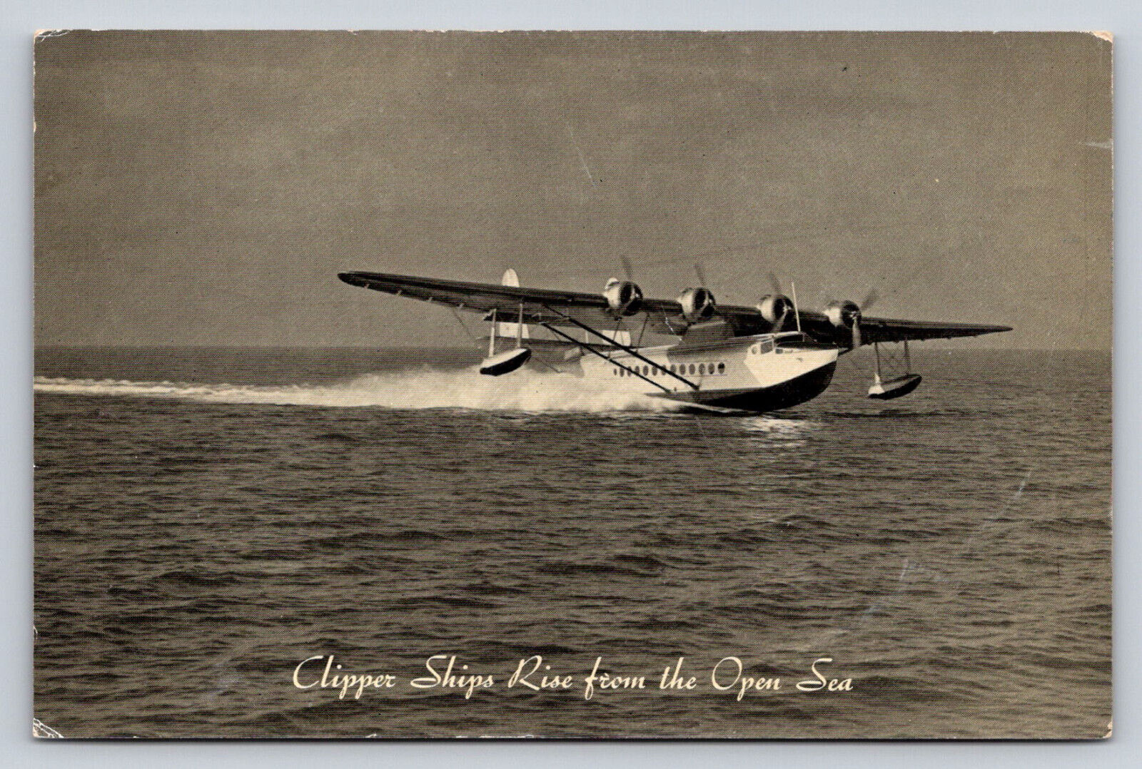Pan American Airways Clipper Ships Rise From The Open Sea P778X