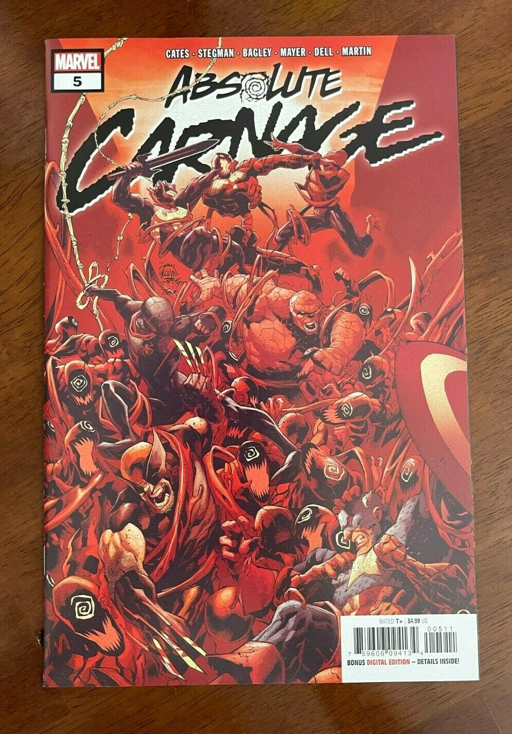 Absolute Carnage 5 Stegman Main Cover A, Hotz Connecting (U Pick) Marvel NM 2019