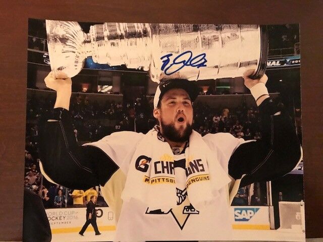 BRIAN DUMOULIN PITTSBURGH PENGUINS STANLEY CUP CHAMP SIGNED 8X10 PHOTO W/COA C