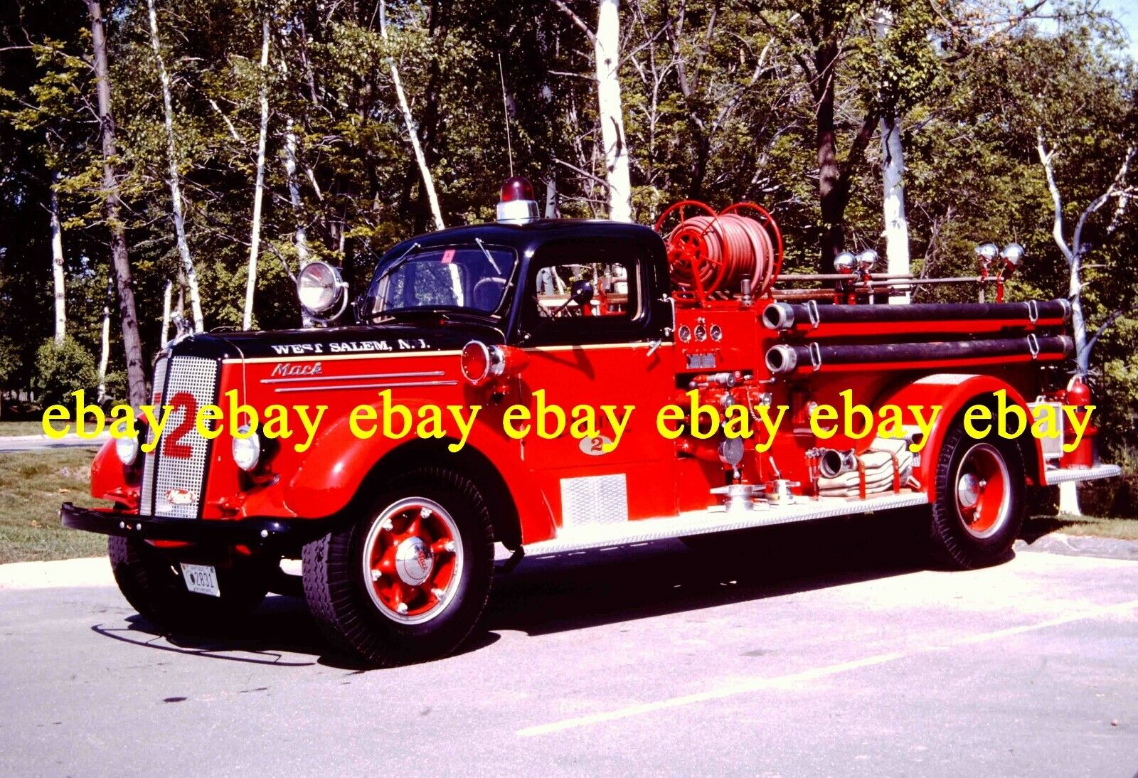 Fire Apparatus Slide West Salem New Jersey Fire Dept 1947 Mack Pumper NJ58