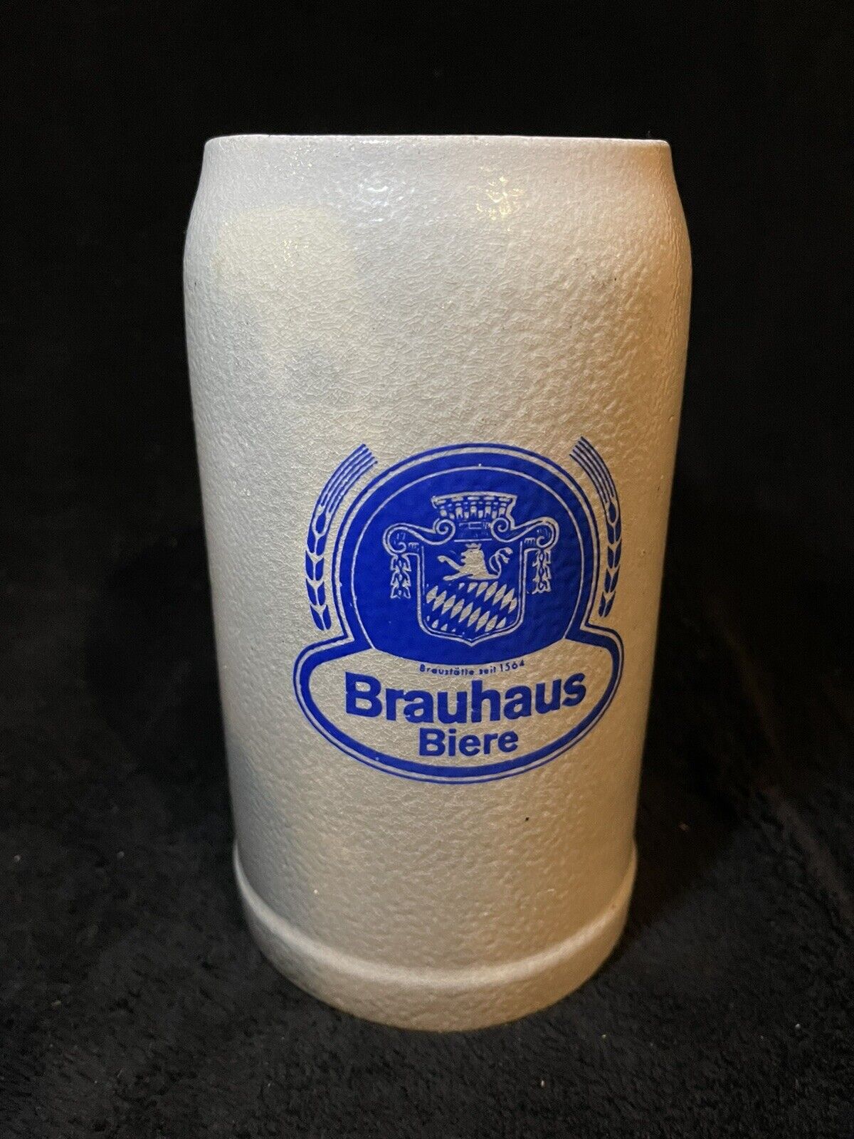 Brauhaus Biere German Beer Tanker Stein  1 L  Stoneware  Vintage