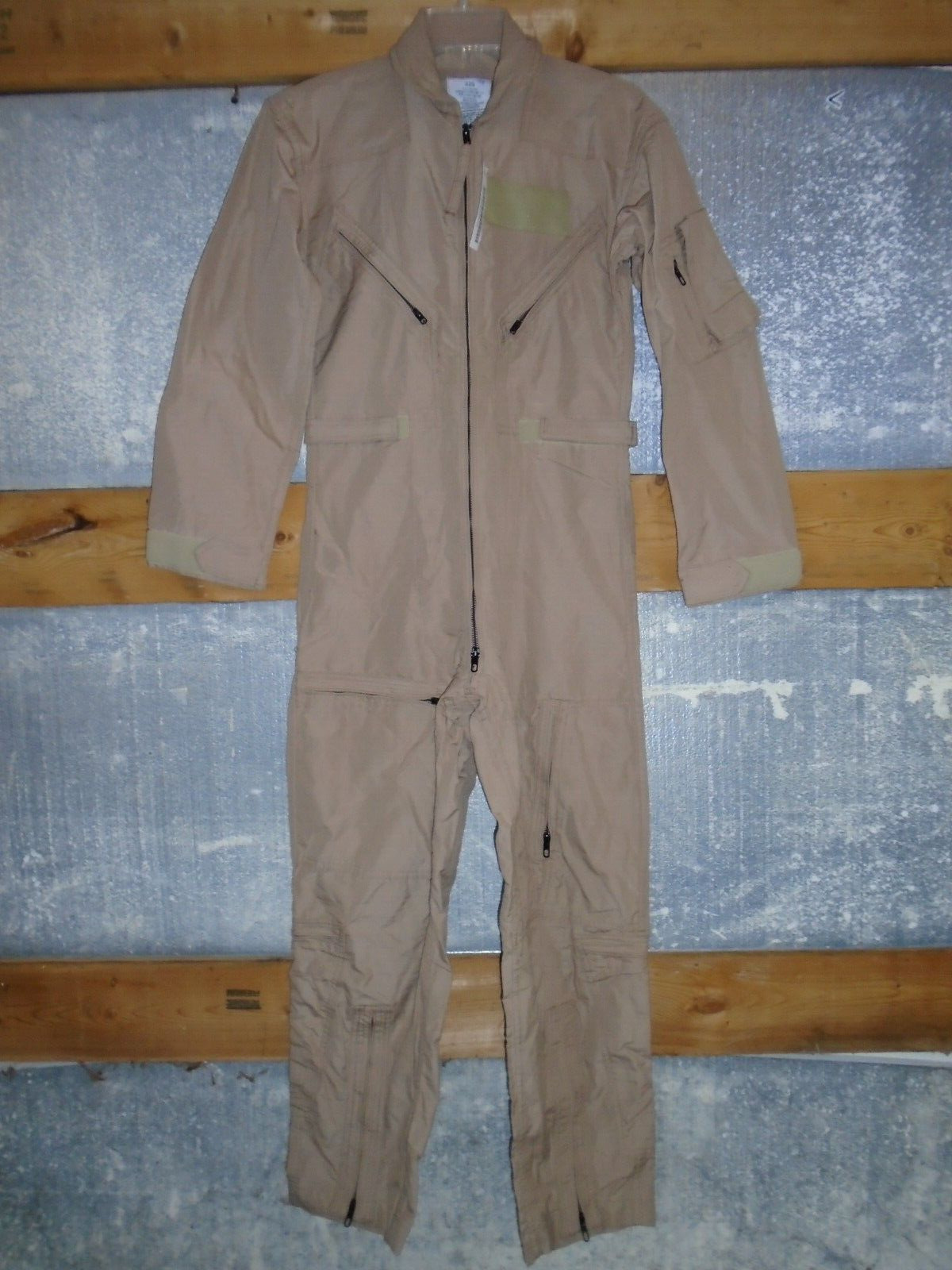 US Military CWU-27/P Type-I Class-2 Tan Flyers Coveralls SIZE 32S