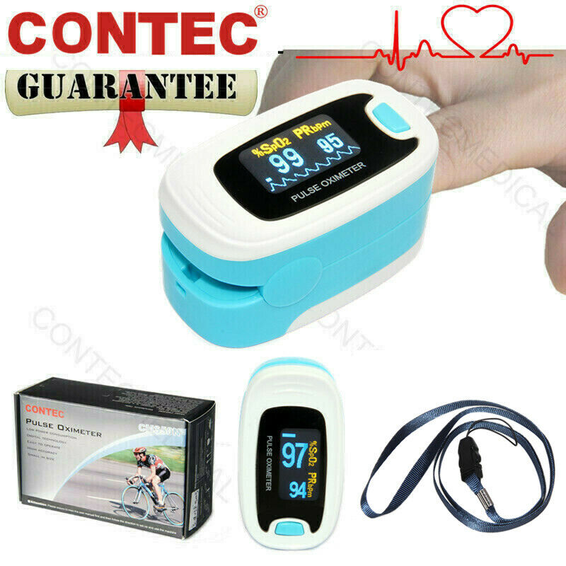 FDA CONTEC Finger tip Pulse Oximeter Blood Oxygen meter SpO2 Heart Rate Monitor