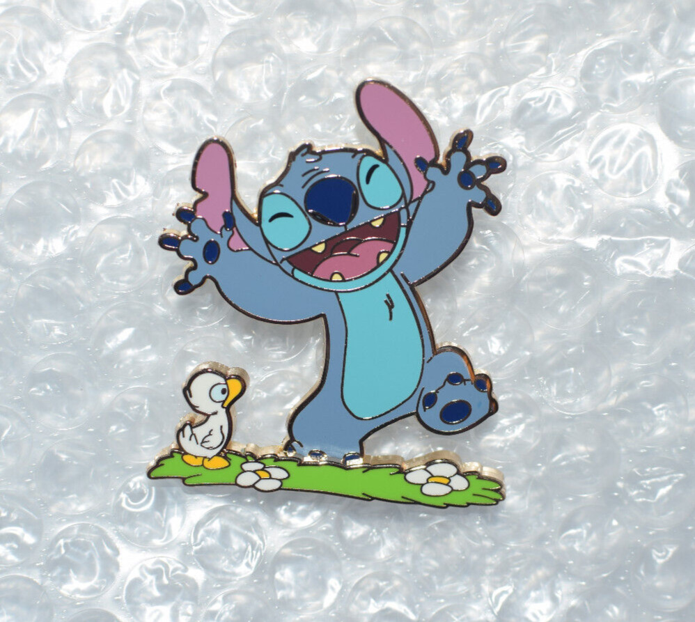 Disney Pin 133608 DLP - Stitch and Duck - Today I Feel Content
