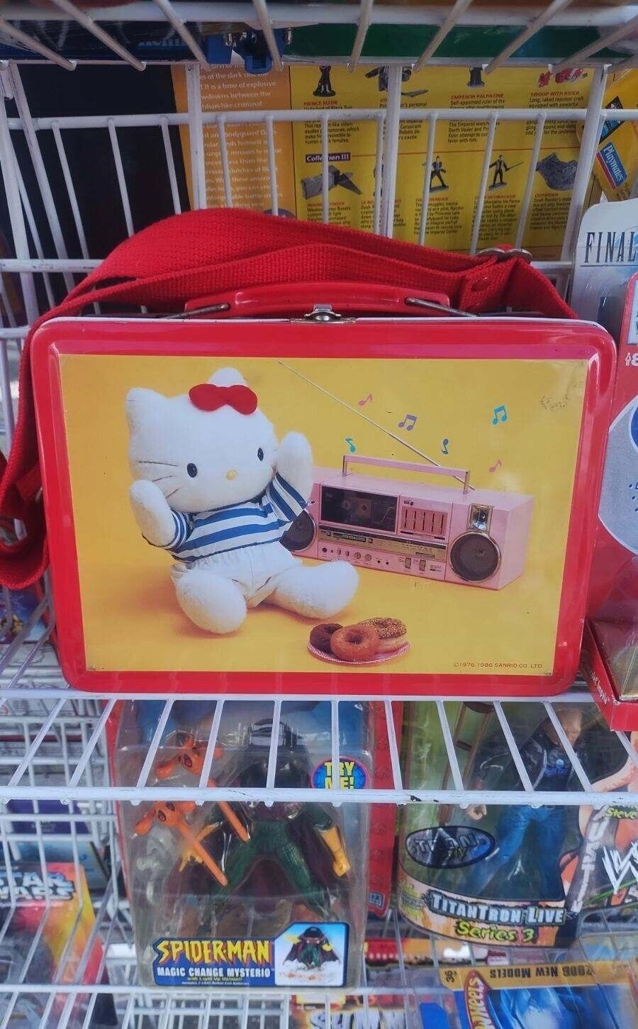 Vintage 1980s Hello Kitty Metal Lunch Box