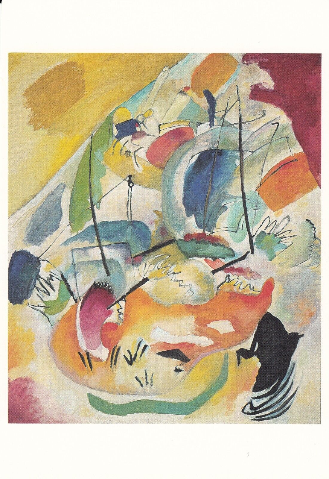 Art Postcard Wassily Kandinsky Improvisation 31 (Sea Battle) Natl Gallery of Art
