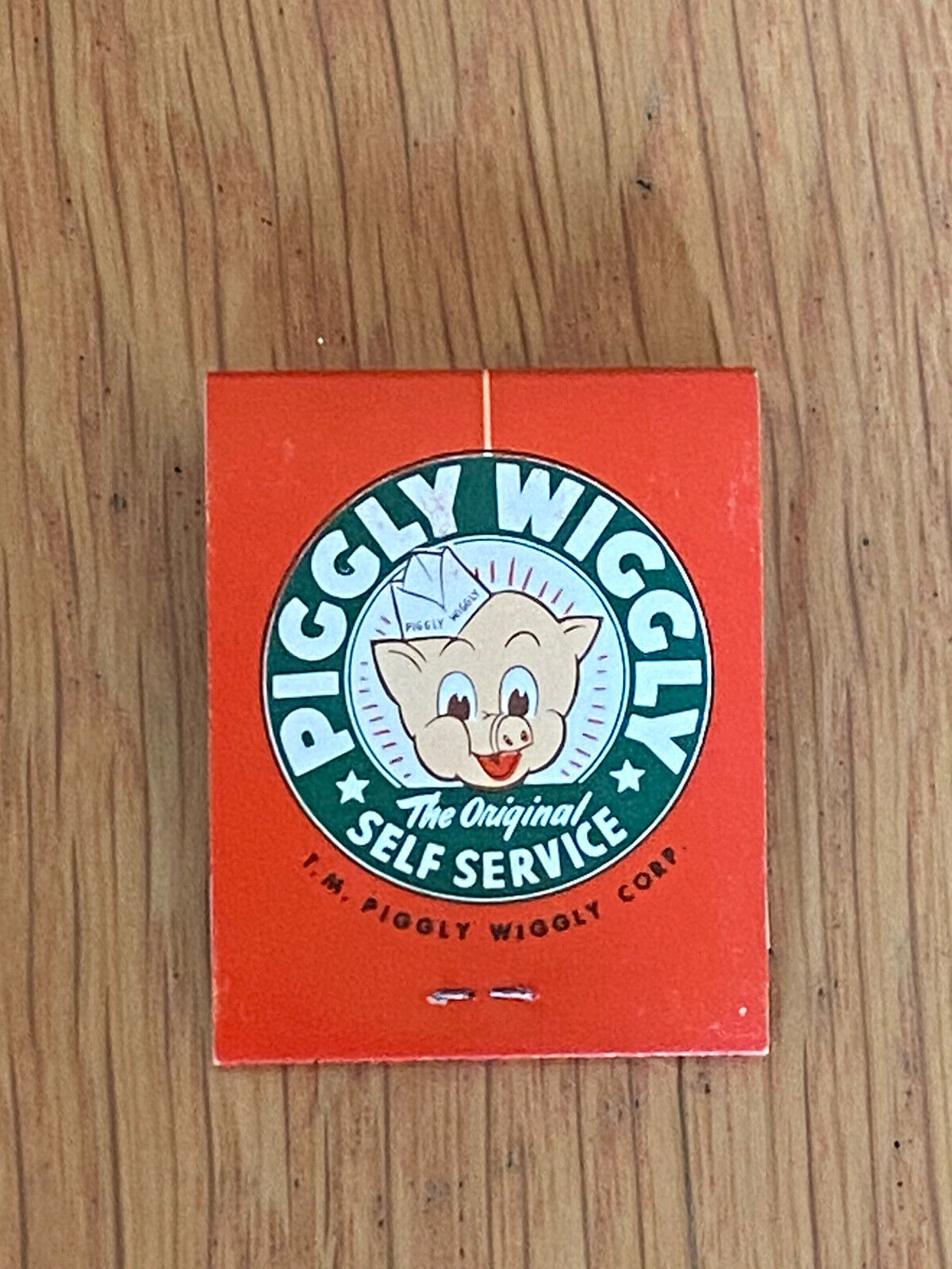 Vintage Piggly Wiggly Matchbook Matches Front Strike