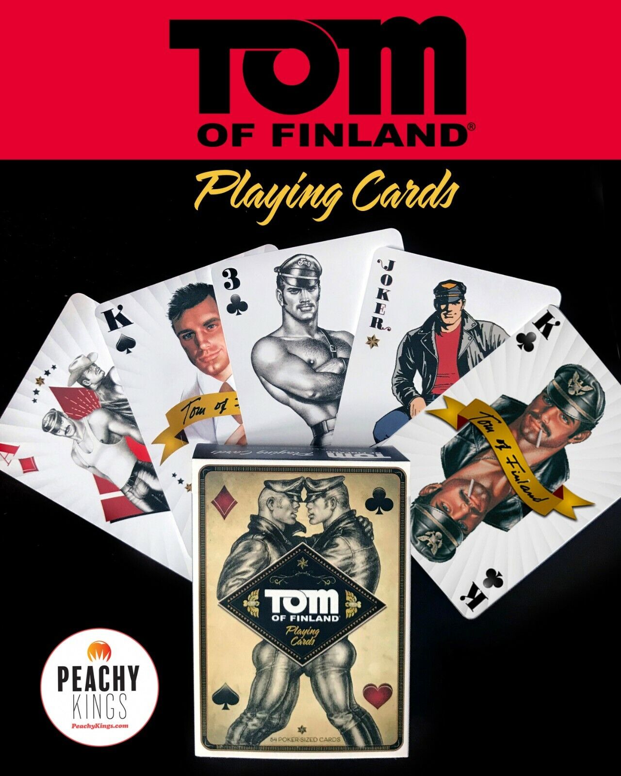 Tom of Finland Playing Cards (Gay, Print, Kinky, Leather Pants, Poker, Games)