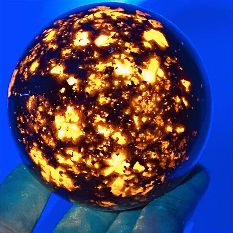 1PCS 50mm+ Natural Yooperite Gemstone Sphere Healing Quartz crystal Ball-