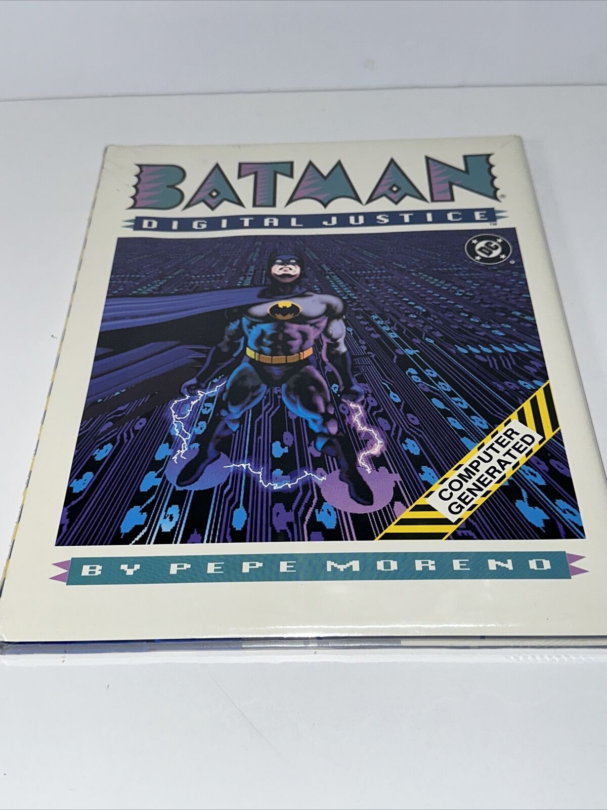 Batman: Digital Justice HARDCOVER Pepe Moreno 1st Print 1990 DC Comics-Sealed