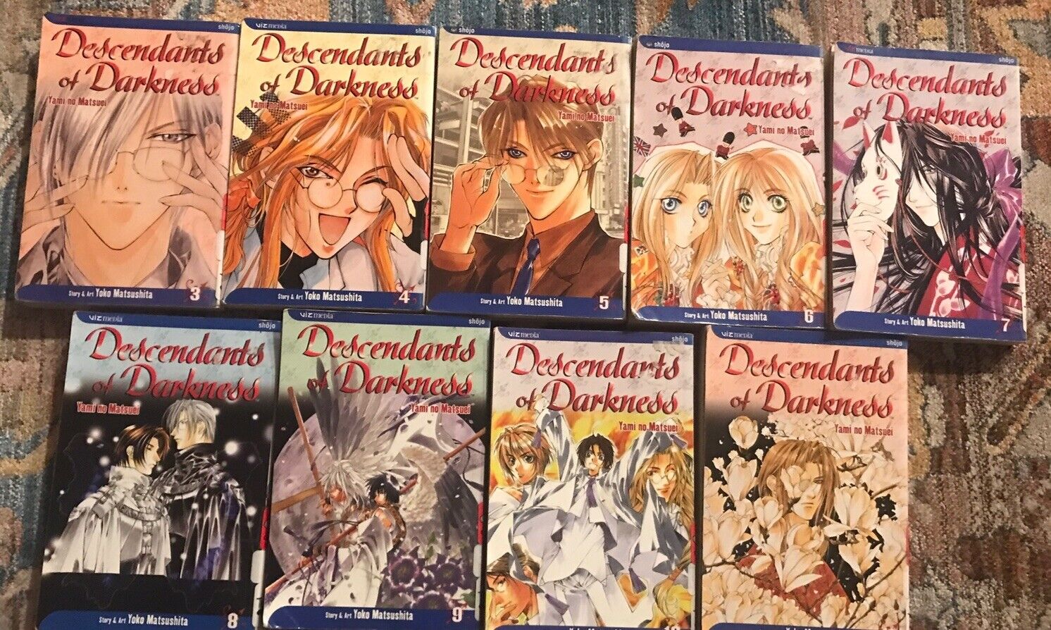Descendants of Darkness Manga SET 3-11 Yoko Matsushita Yami No Matsuei Ex-Lib