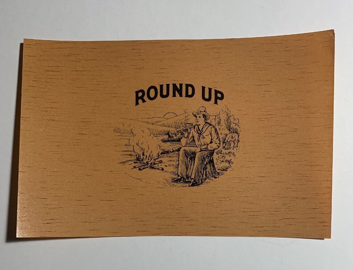 Cigar Box Label - Round Up (Cowboy)