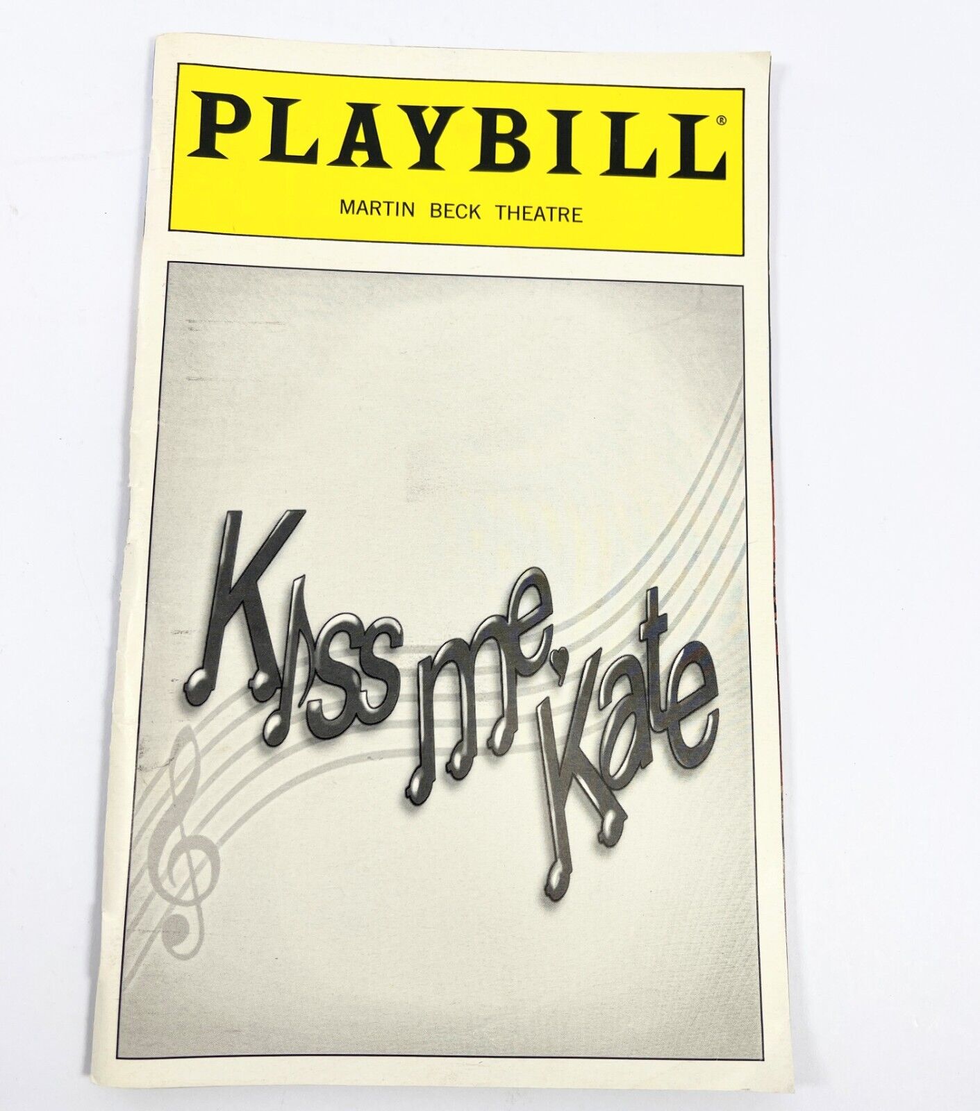 Kiss Me Kate Martin Beck Theatre Playbill April 2000